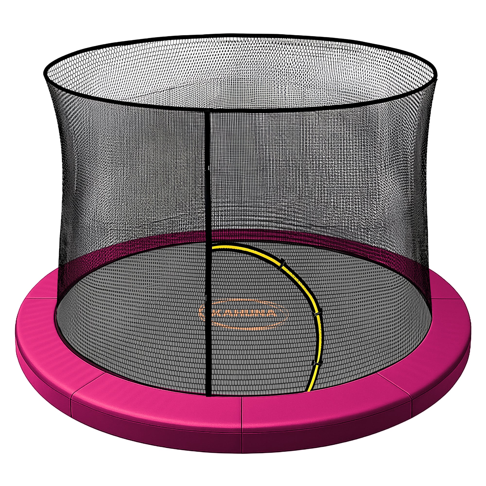 Kahuna 12ft Trampoline Pad and Net - Pink