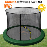 Trampolines & Accessories: Kahuna 16ft Trampoline Pad and Net - Green