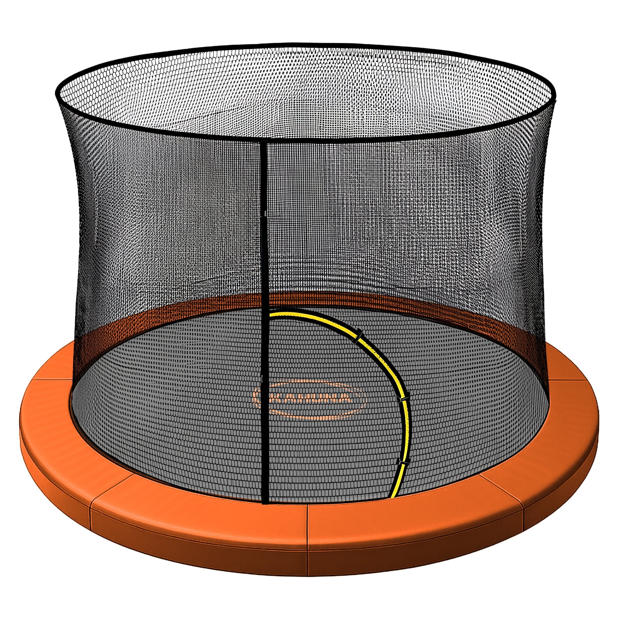 Kahuna 16ft Trampoline Pad and Net - Orange