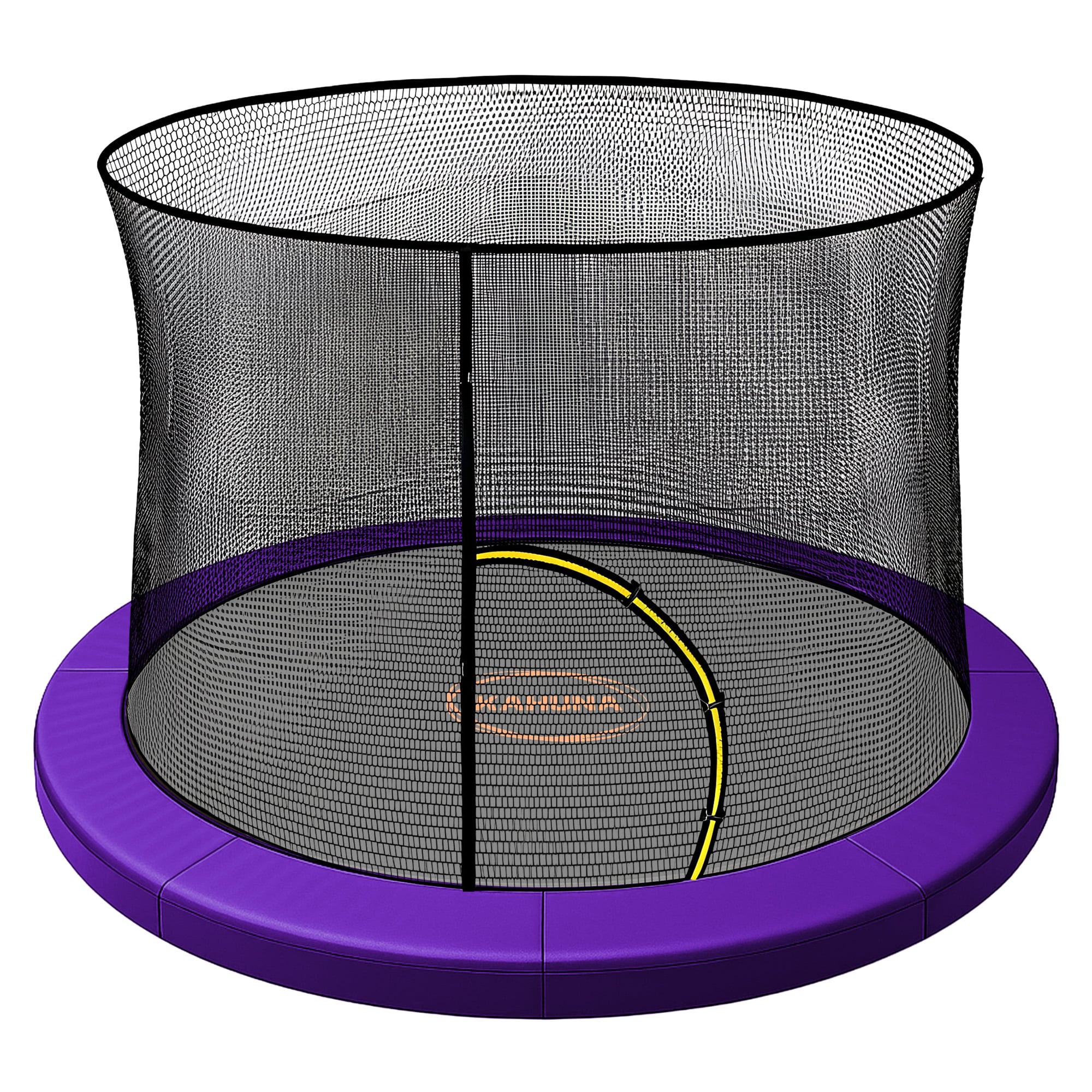 Kahuna 16ft Trampoline Pad and Net - Purple