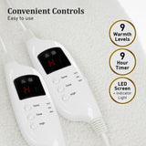 Blankets & Throws: Laura Hill Electronic Fleecy Electric Blanket Heated Fitted Queen Size Bed Safety 9 Levels