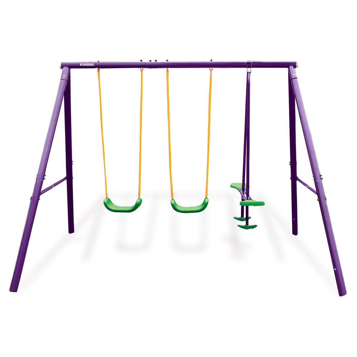 Board Games: Kahuna Kids 4-Seater Swing Set Purple Green