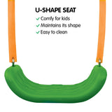 Board Games: Kahuna Kids 4-Seater Swing Set Purple Green