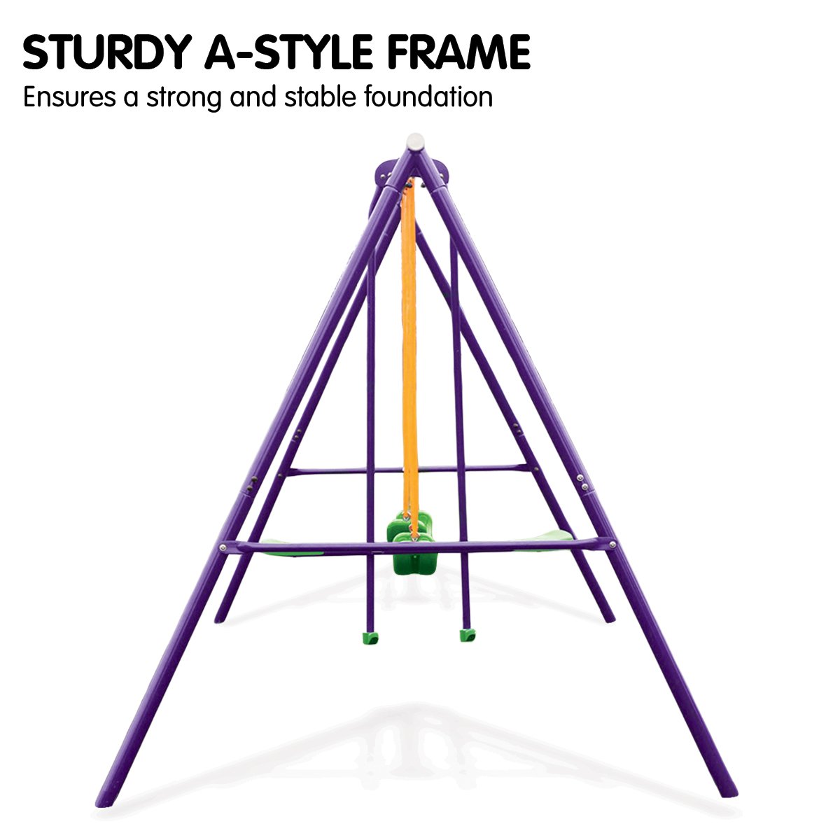 Board Games: Kahuna Kids 4-Seater Swing Set Purple Green
