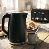 Kettles: Pronti Silver Noir Collection 1.7L Electric Kettle