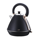 Party Supplies: Pronti Rose Trim Collection Toaster & Kettle Bundle - Black