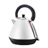 Toasters & Grills: Pronti Rose Trim Collection Toaster & Kettle Bundle - White