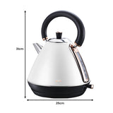 Toasters & Grills: Pronti Rose Trim Collection Toaster & Kettle Bundle - White