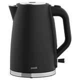 Kettles: Pronti Silver Noir Collection 4 Slice Toaster and Kettle Bundle