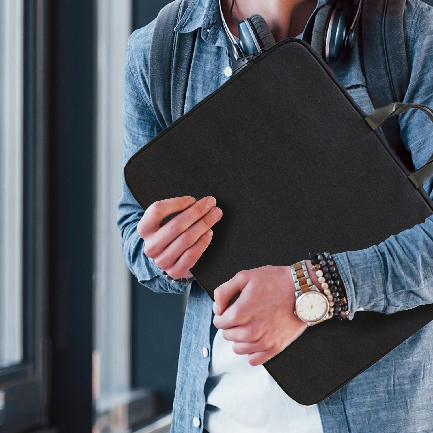 Backpacks: Klika Water-Resistant Laptop Sleeve Bag for 13.3” Laptops
