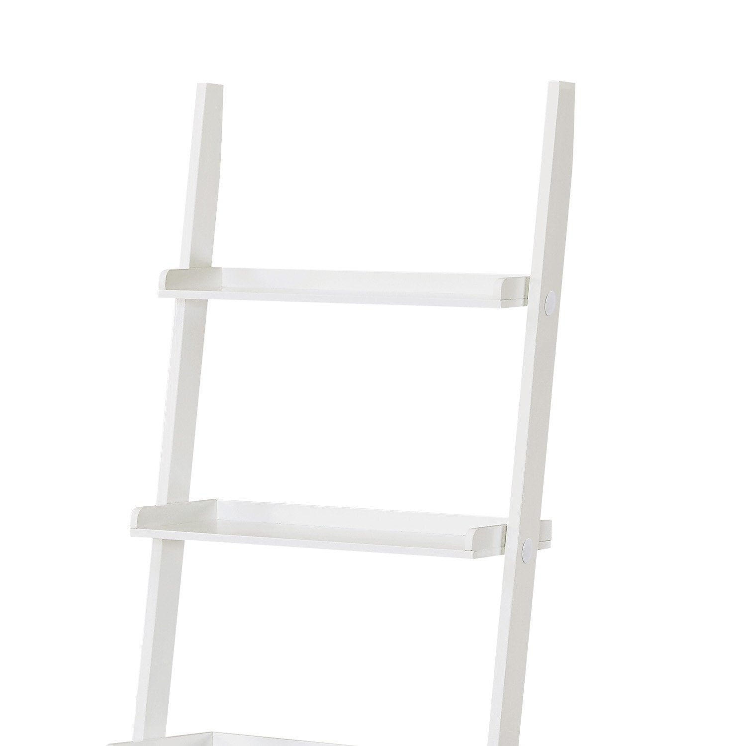 Bookcases & Shelves: Sarantino Aster 5-Tier Ladder Shelf in White