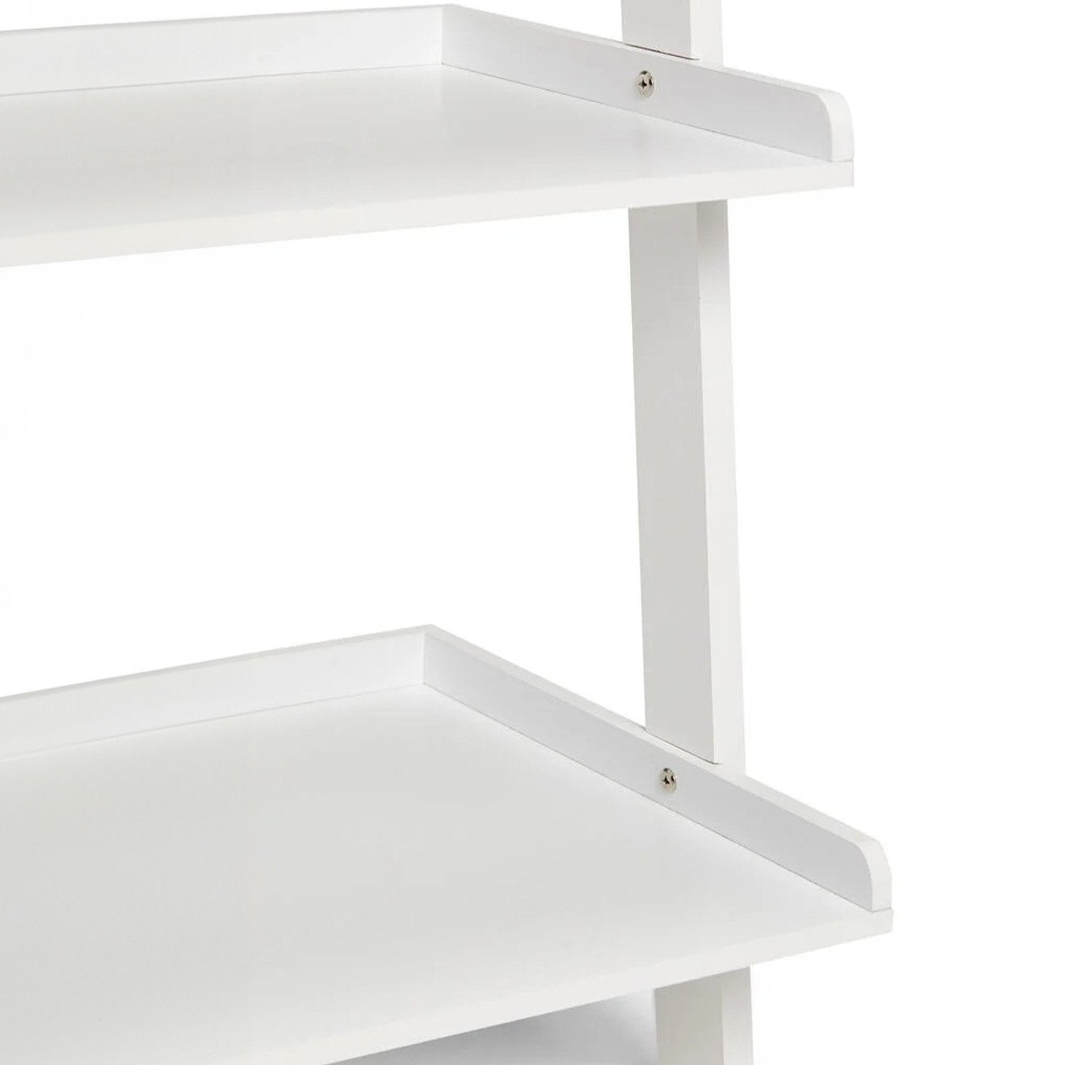 Bookcases & Shelves: Sarantino Aster 5-Tier Ladder Shelf in White