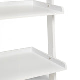 Bookcases & Shelves: Sarantino Aster 5-Tier Ladder Shelf in White