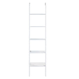 Bookcases & Shelves: Sarantino Amelia 5-Tier Ladder Shelf in White