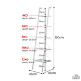Bookcases & Shelves: Sarantino Amelia 5-Tier Ladder Shelf in White