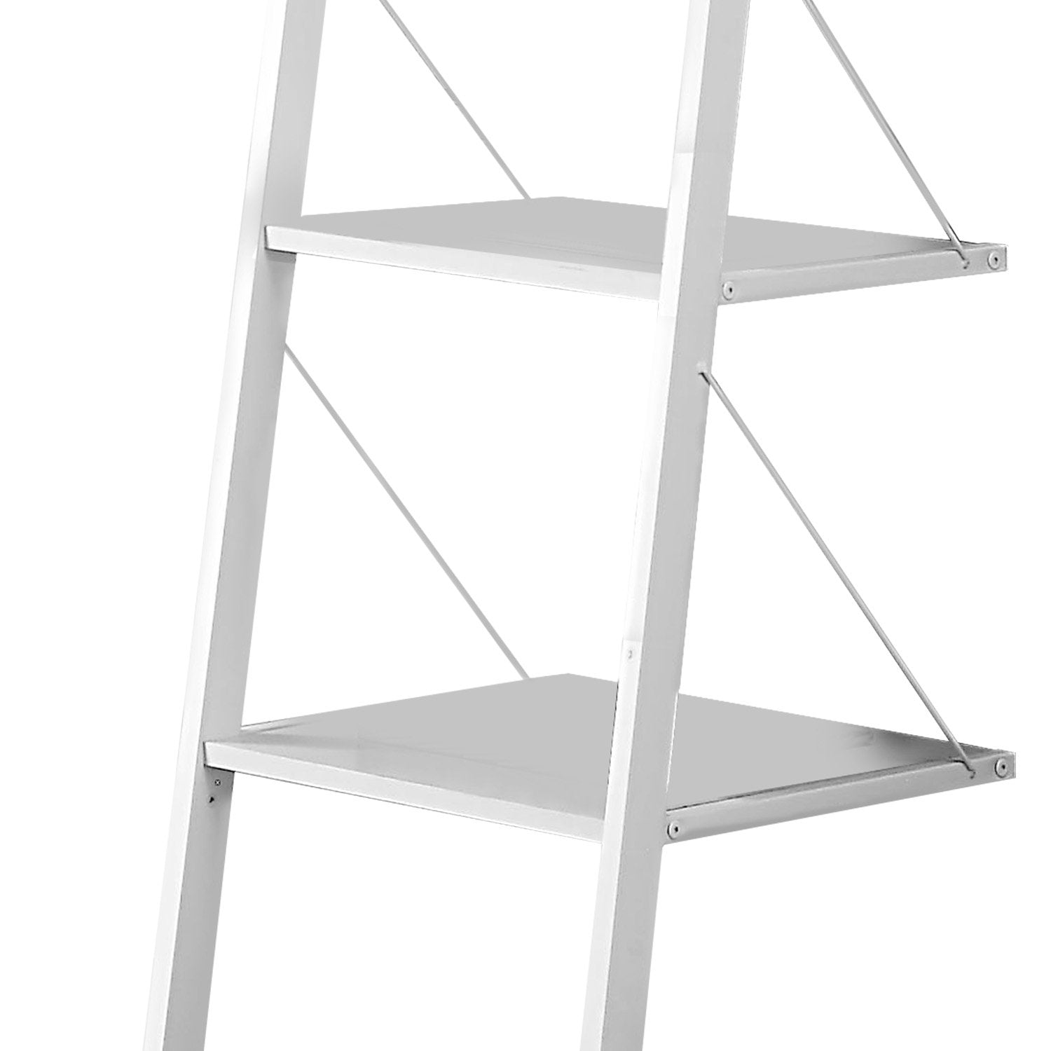 Bookcases & Shelves: Sarantino Amelia 5-Tier Ladder Shelf in White