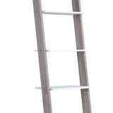 Bookcases & Shelves: Sarantino Mira 5-tier Ladder Shelf In White And Grey Oak