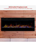Dimplex 50-inch Linear Fireplace Driftwood and River Rock Accessory Package