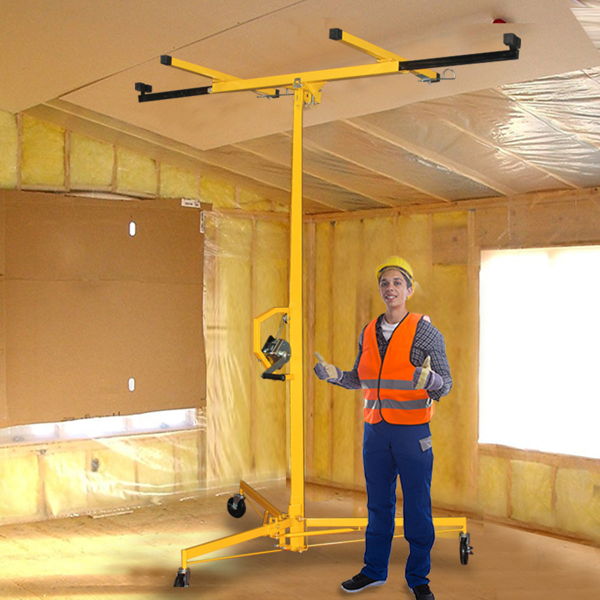Lifts & Hoists: Kartrite 11ft Plaster Drywall Board Sheet Panel Hoist Lifter