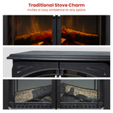 Electric Heaters: Dimplex Leckford Optiflame Electric Fire Stove - 2kW