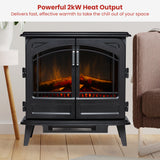 Electric Heaters: Dimplex Leckford Optiflame Electric Fire Stove - 2kW