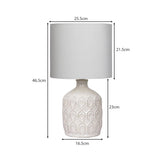 Table Lamps: Sarantino Ceramic Table Lamp In Cream