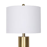 Table Lamps: Sarantino Metal and Marble Table Lamp in Black