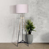 Shower Heads & Screens: Sarantino Metal Tripod Electric Floor Lamp Gradient Finish