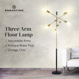 Night Lights & Ambient Lighting: Sarantino 6-Light Metal Sputnik Floor Lamp