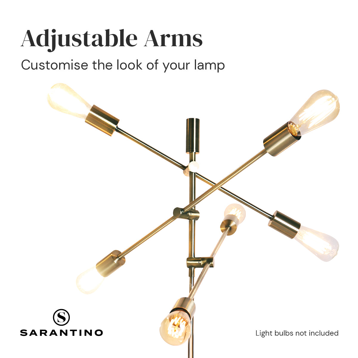 Night Lights & Ambient Lighting: Sarantino 6-Light Metal Sputnik Floor Lamp