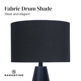 Table Lamps: Sarantino Metal Table Lamp in Black and Gold