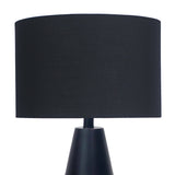 Table Lamps: Sarantino Metal Table Lamp in Black and Gold