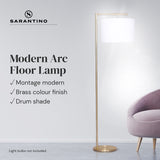 Night Lights & Ambient Lighting: Sarantino 90-Degree Modern Arc Floor Lamp
