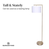 Night Lights & Ambient Lighting: Sarantino 90-Degree Modern Arc Floor Lamp