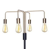 Night Lights & Ambient Lighting: Sarantino Modern Exposed Bulb 4-Arm Industrial Light Floor Lamp