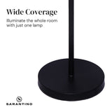 Night Lights & Ambient Lighting: Sarantino Modern Exposed Bulb 4-Arm Industrial Light Floor Lamp