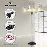 Night Lights & Ambient Lighting: Sarantino Modern Exposed Bulb 4-Arm Industrial Light Floor Lamp