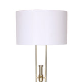 Shower Heads & Screens: Sarantino Brushed Gold Height-Adjustable Metal Floor Lamp