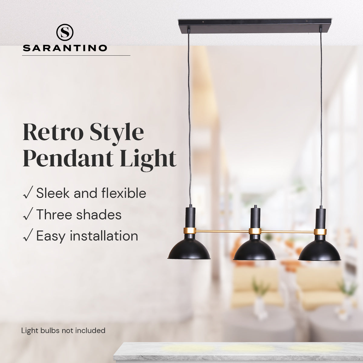 Night Lights & Ambient Lighting: Sarantino 3-Light Hanging Pendant Lamp