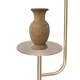 Coffee Tables: Sarantino Marble & Metal End Table Top Floor Lamp