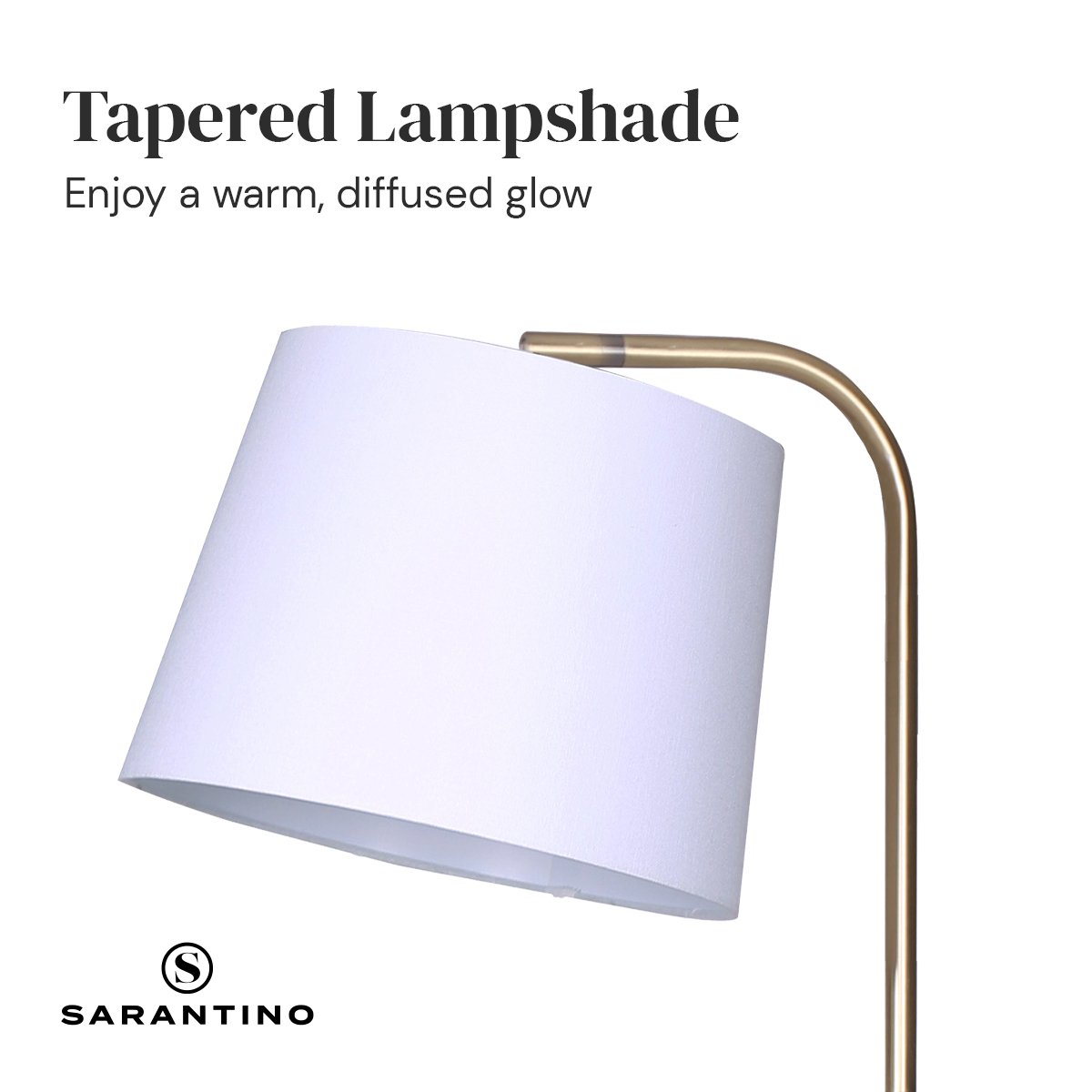 Coffee Tables: Sarantino Marble & Metal End Table Top Floor Lamp