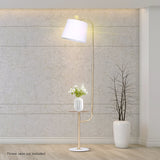 Coffee Tables: Sarantino Marble & Metal End Table Top Floor Lamp
