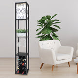 Candles & Diffusers: Sarantino Metal Etagere Floor Lamp with Wine Holder Shelf