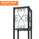 Candles & Diffusers: Sarantino Metal Etagere Floor Lamp with Wine Holder Shelf