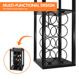 Candles & Diffusers: Sarantino Metal Etagere Floor Lamp with Wine Holder Shelf