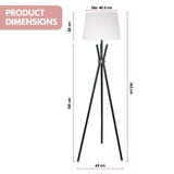 Shower Heads & Screens: Sarantino Tripod Floor Lamp in Metal and Antique Brass