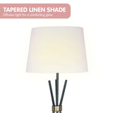 Shower Heads & Screens: Sarantino Tripod Floor Lamp in Metal and Antique Brass