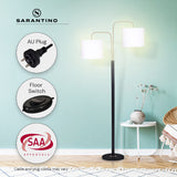 Night Lights & Ambient Lighting: Sarantino Black/Brass Finish Reading Light  Electric Table Lamp