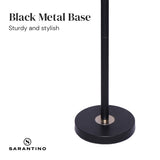 Night Lights & Ambient Lighting: Sarantino Black/Brass Finish Reading Light  Electric Table Lamp