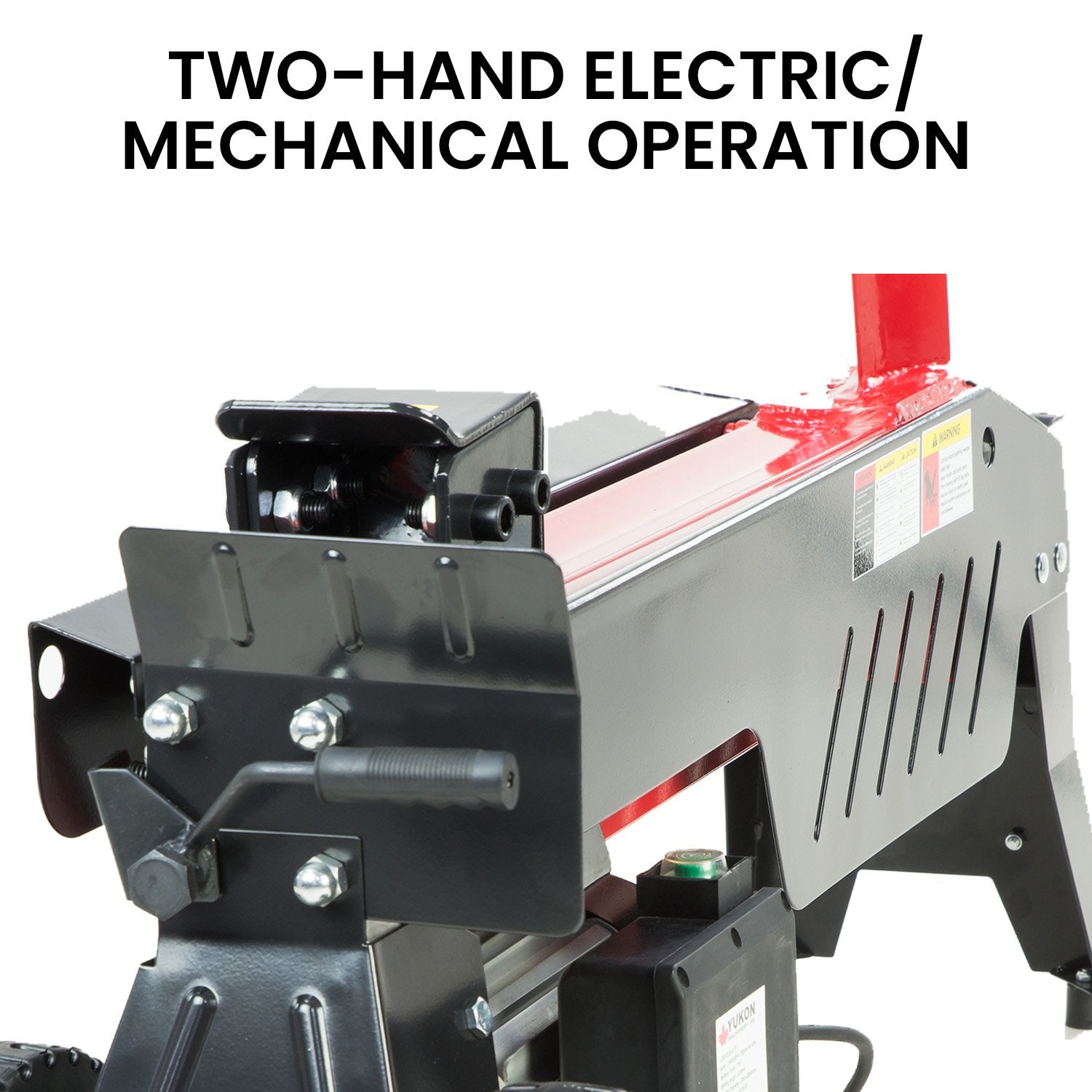 Outdoor Power Equipment: Yukon 7 Ton Electric Log Splitter With Side Protectors Axe Wood Cutter